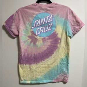 Santa Cruz Pink Tie Dye T-Shirt